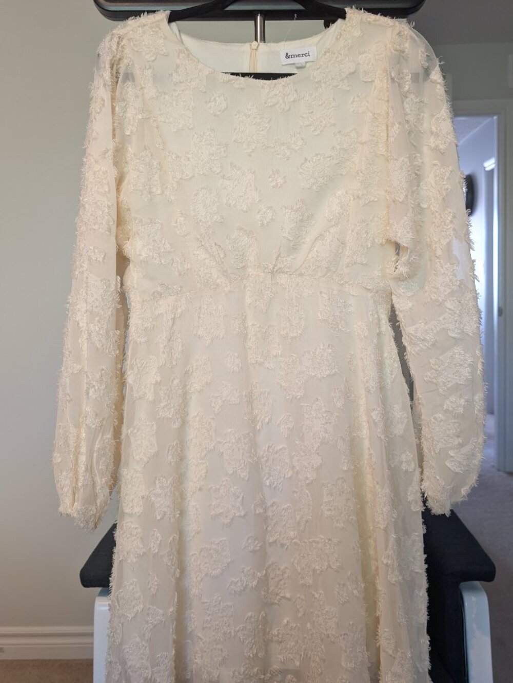 &merci midi dress with details